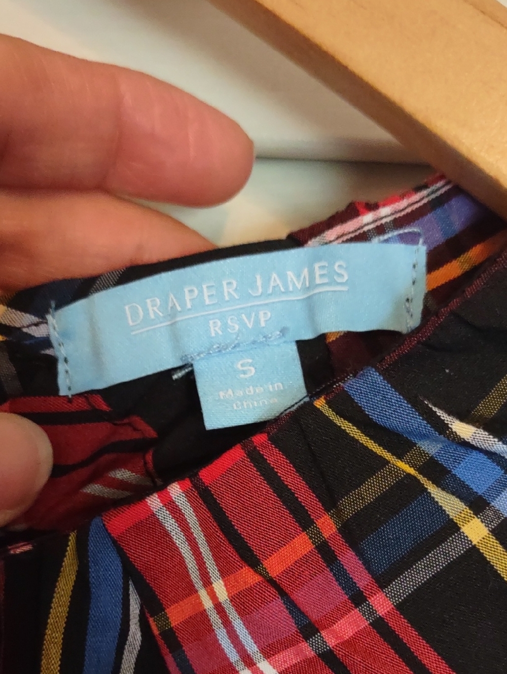 NWT Draper James RSVP plaid dress Christmas Party Back To School Size S Small - Picture 8 of 9